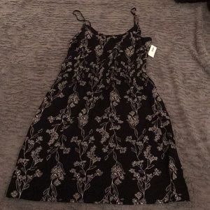 Black and cream floral sundress from Old Navy